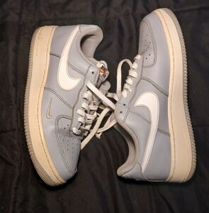 Nike AIR /AIR Force 1 Gray and White‎ Sneakers. Sz.10. Men's
